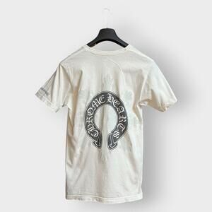 STEAL! 2000s Chrome Hearts Floral Horseshoe Pocket Tee